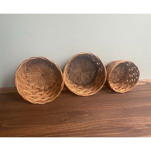 Wicker Basket Set of Three